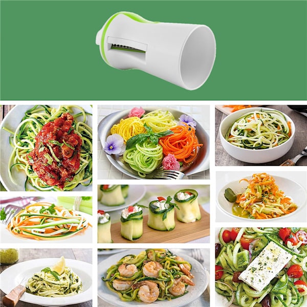 Heavy Duty Spiralizer Grönsaksskärare white+green 14*7cm