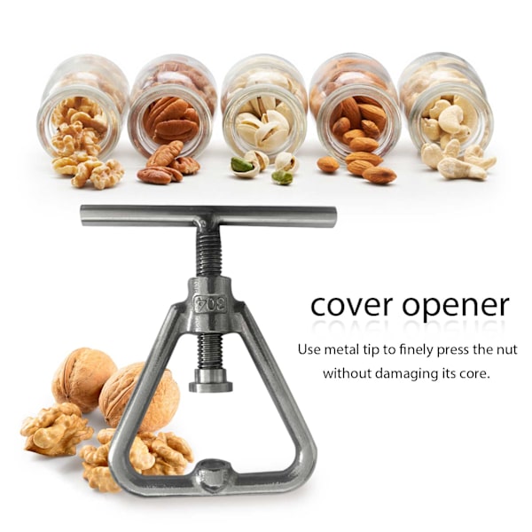 Walnut Sheller Tool Crack Nut Nutcracker Nut Avaustyökalu Keittiötarvikkeet silver