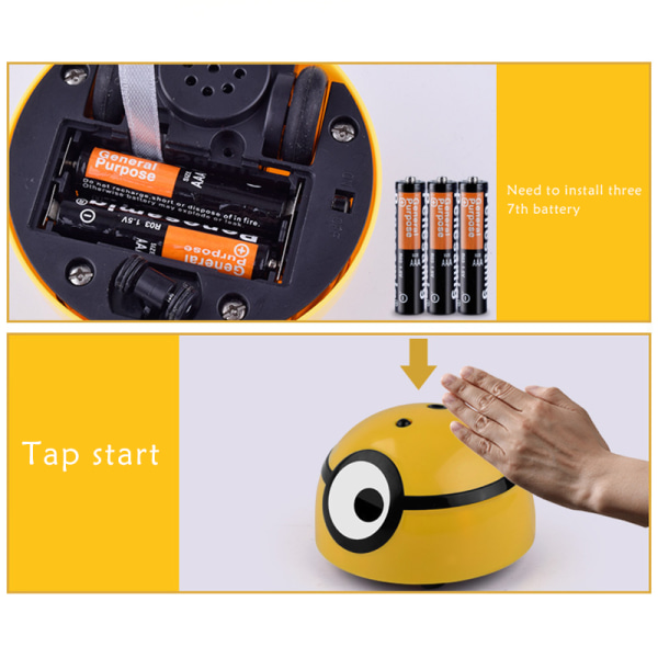 Intelligent Escape Cat Hund automatiska promenader interaktiva leksaker yellow remote control