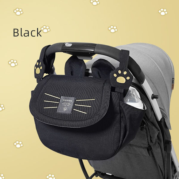 Stor kapacitet Mommy Travel Maternity Universal Barnvagnsväskor black 43*24*15cm