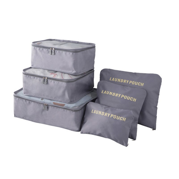 6st/ set Bagage Organizer Bag Set gray
