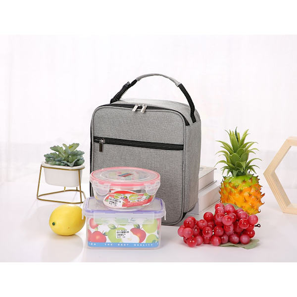 Bärbar isolering Lunchväska Thermal Lunch Box Tote Handväska armygreencamo