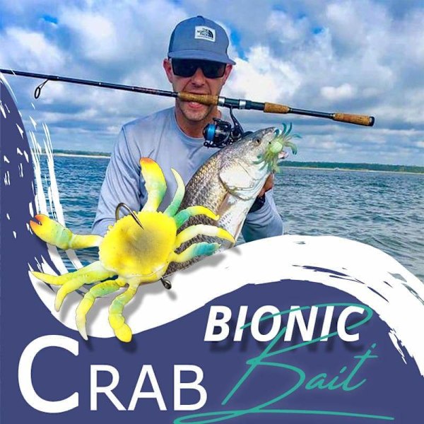 Bionic krabba artificiellt bete fiskebete orange