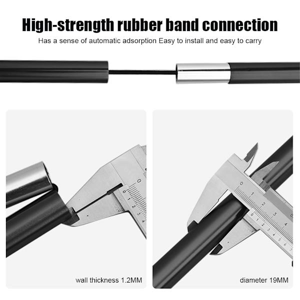 Campingtilbehør Sammenfoldelig udendørs teltstang Strandstang Black 170CM-2PCS/1Set