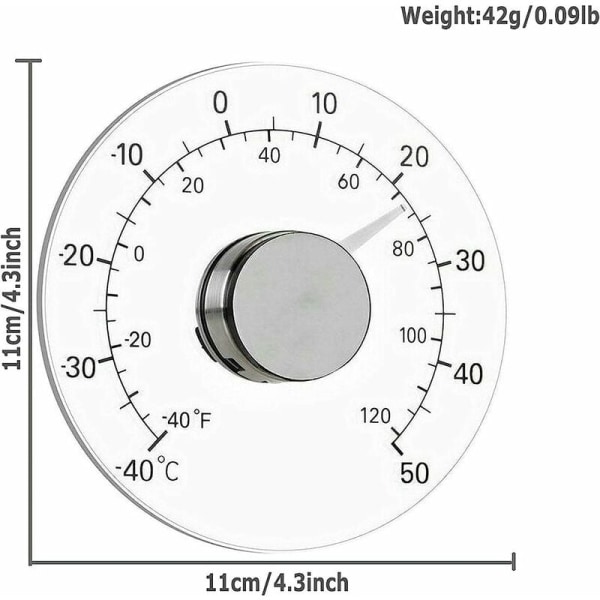 Fönstertermometer inomhus och utomhus, vädertermometer