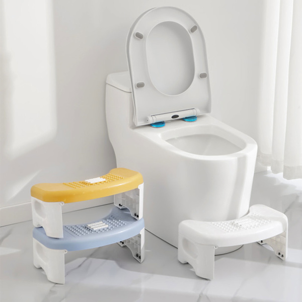Squat Potty Badeværelse Sammenfoldelig Toiletstol white 40*26*18cm