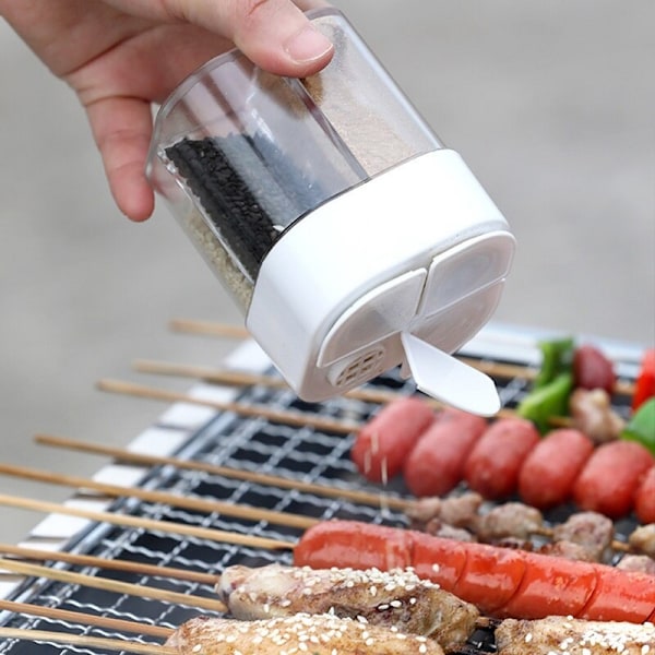 BBQ-maustepurkkimaustepullo ulkoleirin maustesarjat gray 8.5*6.5*6.5cm
