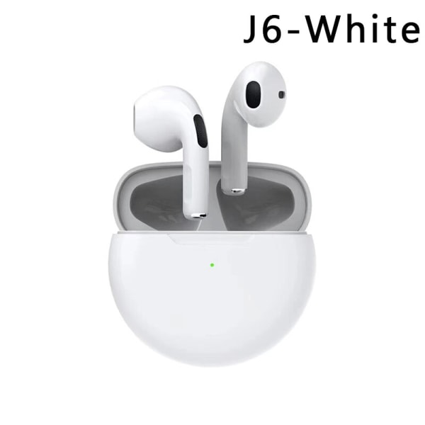Langattomat kuulokkeet mikrofonilla Bluetooth kuuloke Urheilunappikuulokkeet white 18*32mm