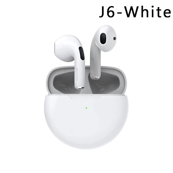 Trådlösa hörlurar med mikrofon Bluetooth -hörlurar Sporthörlurar white 18*32mm