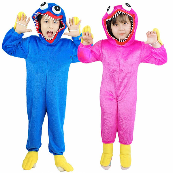 Kostym Skräckspel Onesies Pyjamas Hemkläder Halloween blue small