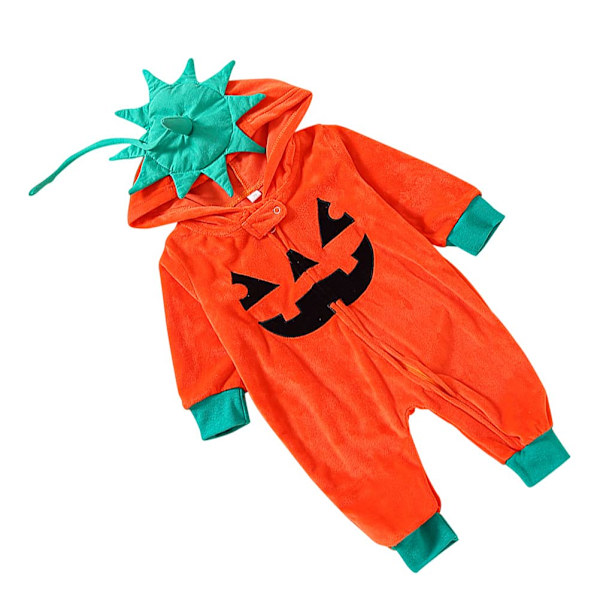 Halloween Pumpkin Baby Kids One Piece Pyjamas 80CM