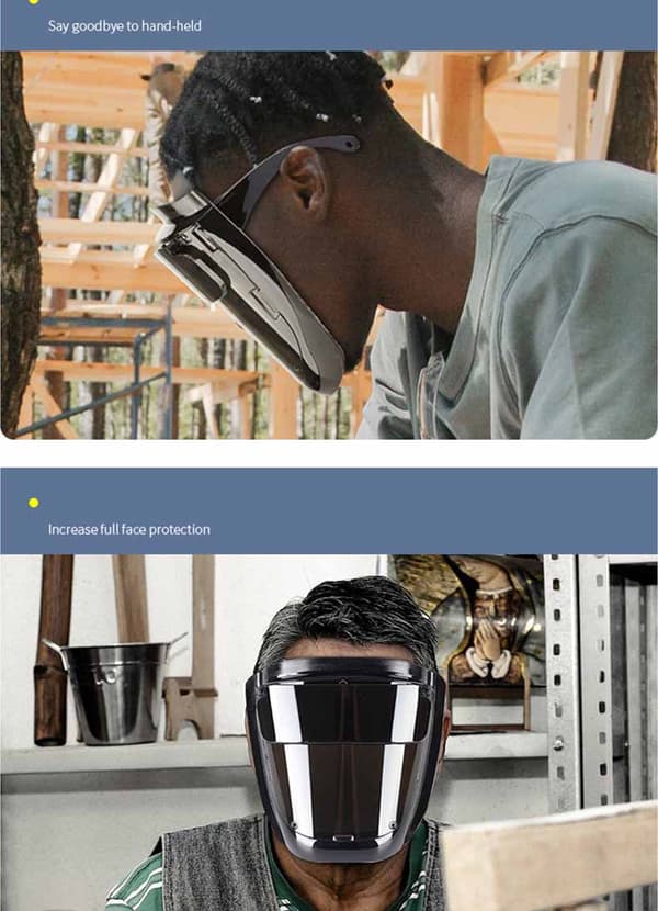Professionell svetsmask transparent