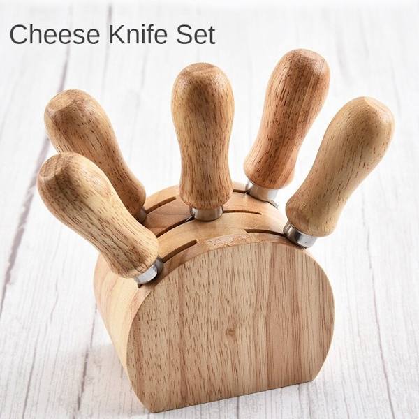 Osteskærebræt i rustfrit stål wood color 10.4*6.1*15.7cm