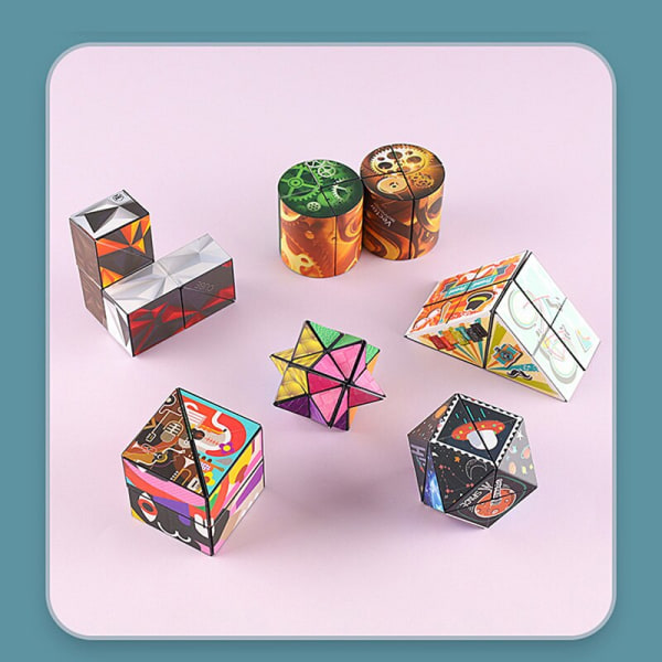 Infinite Flip Rubik's Cube Vuxenleksaker för barn Variety of space