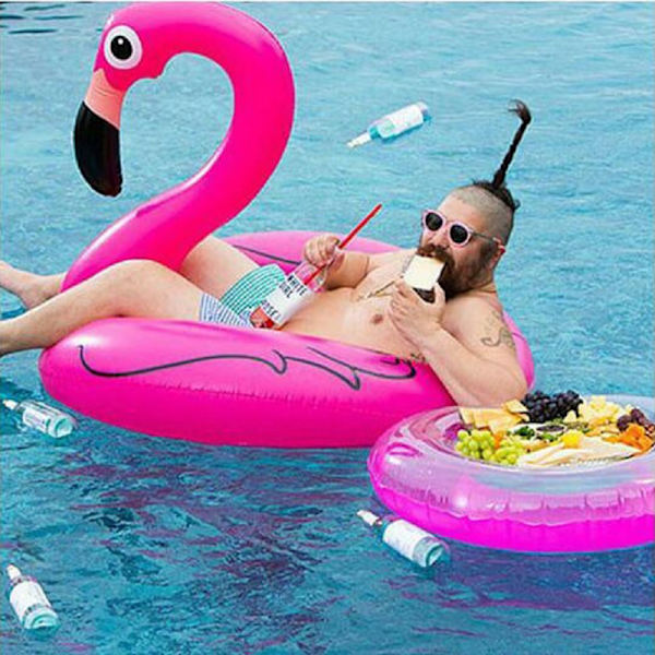 Uppblåsbar baby för vuxna babypoolleksaker pink small