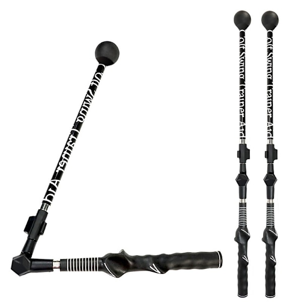 Golf Swing Træningshjælp Stick Houding Corrector Swing Trainer black 1pc