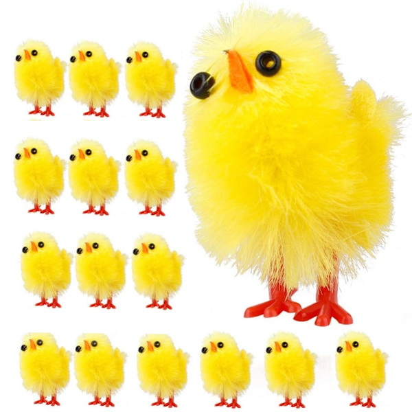 Mini Påsk Kycklingar Dekorationsleksak 60pcs