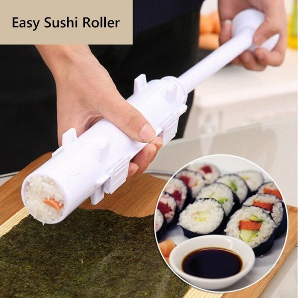 Form Kök Sushi Maskin Grönsakskött Roll Tool DIY Sushi Machine Köksverktyg white
