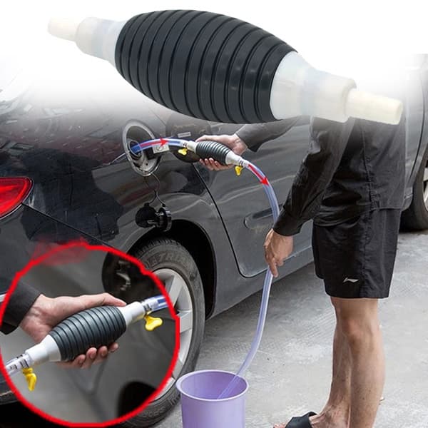 Bilbränsle Gashandpump Bränsleledningspump Bränslepumpar Överföringsprimer Black