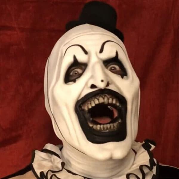 Terrifier 2 rt Klovnmaske Cosplay Kostumer Halloween Maske A