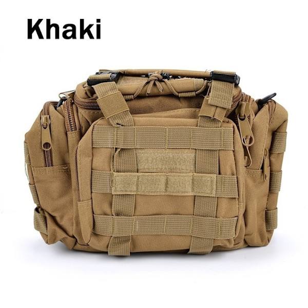 Udendørs Canvas Vandtæt Fiskeri Lure Box Tactical Package armygreen