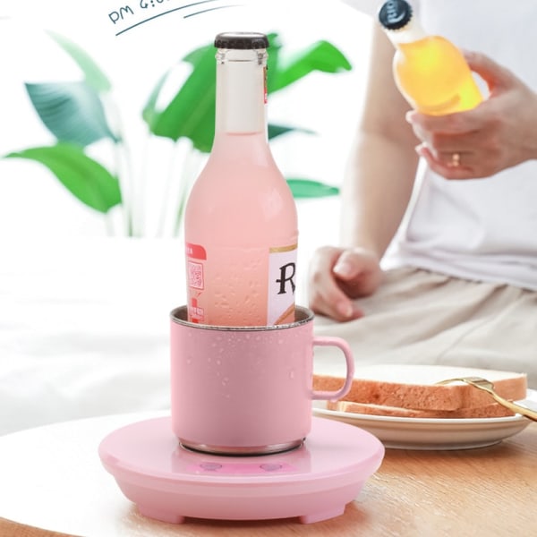 Smart Kyla Värmeunderlägg Elektrisk Kaffe Mjölkvärmare kopp pink 16.8*16*41cm