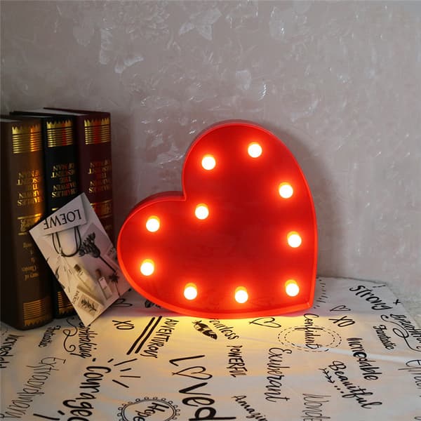 Mors dag-Kærlighed LED-lyset love gold patch 30cm*10cm*4cm