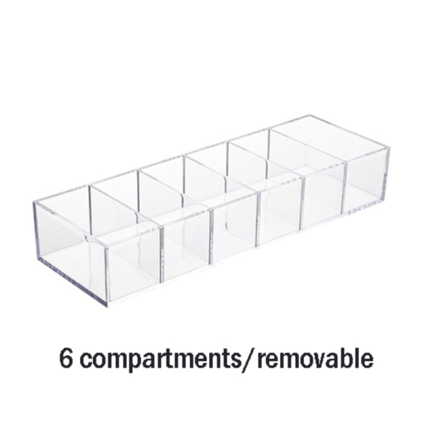 Transparent akryl kosmetika förvaringsbox sminkhållare transparent 8  grids