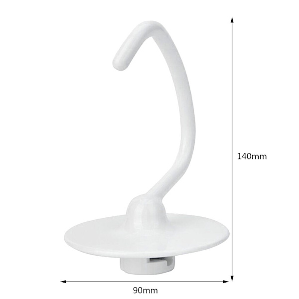 Bröd degkrokar Köksställ Mixer Ersättning Non-stick Vispar Reservdelar white