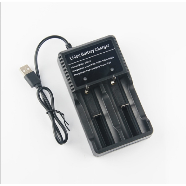Batteriladdare, USB, 10440 14500 16340 16650 14650,