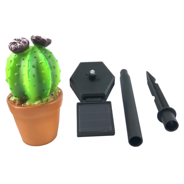 Puutarhavalotunnistimen ohjausvalo Cactus LED aurinkovalo three-headed cactus