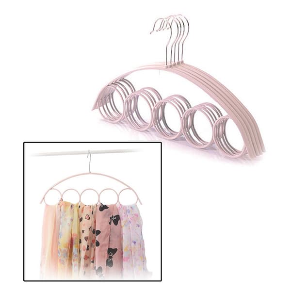 5 Hullers Loop Rope Hanger pink 2pcs