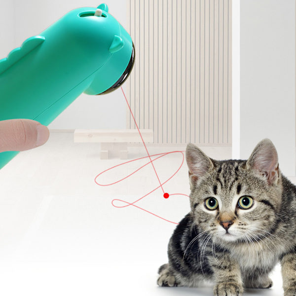 Interactive Smart Teasing Pet LED Laser Sjovt legetøj green 7x7x1 8cm