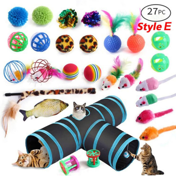 Kattelegetøj Pet Legetøj Tunnel Indendørs interaktivt legetøj A style