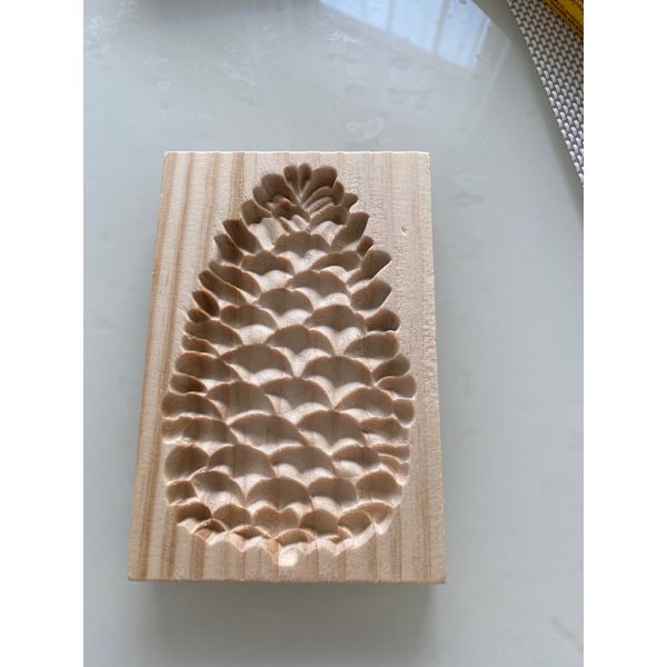 Mould för kakformar i trä pine cones