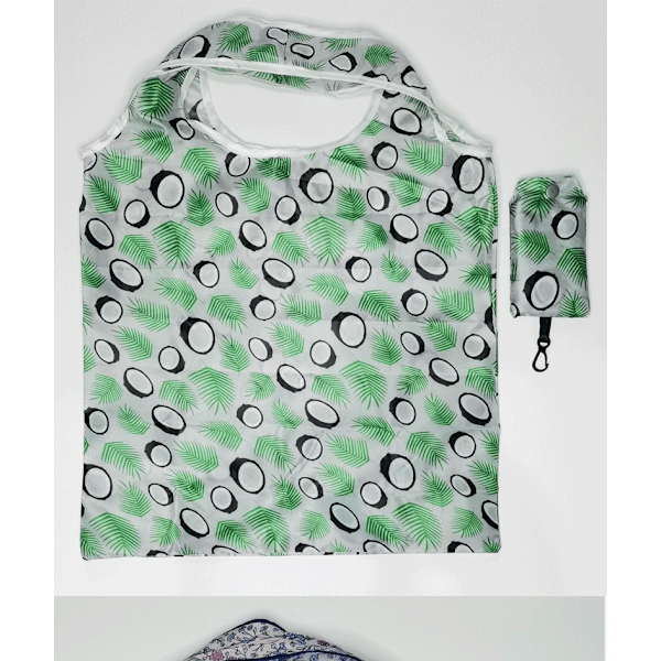 Luova printed kankainen matkapuhelintyyppinen taitettava ostoskassi Random Color 4pc
