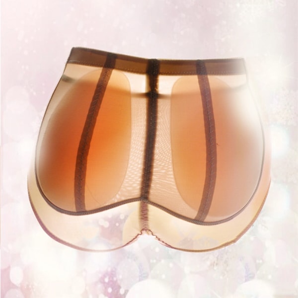Silikon Butt Padded Shaper Sexiga Damunderkläder Avtagbara black 200g L
