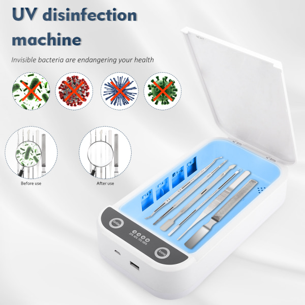 Multifunktionssterilisator Aromaterapi UV-desinfektionsboks white 218*123*53mm
