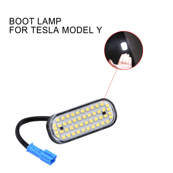 48 LED Trunk Lights För Tesla Model Y 2021 2022 2023 Tillbehör Trunk LED-belysning Model Y Interiör Modifieringsljus 1pcs