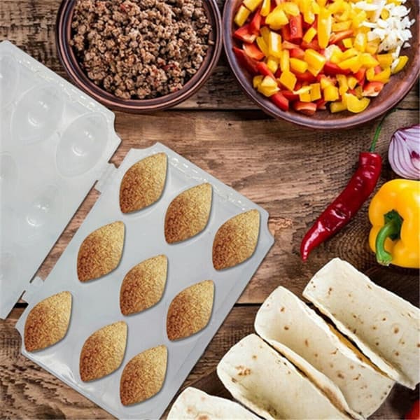 Manuaalinen Kibbeh Express Meatball Maker Meatloaf Press mold white 9grids