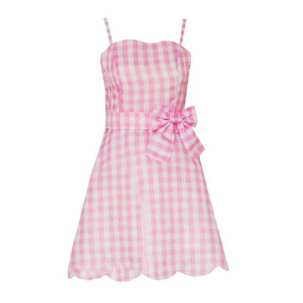 Barbie fim Margot Robbie Cospay hjärta rosa känning Adults 3xl