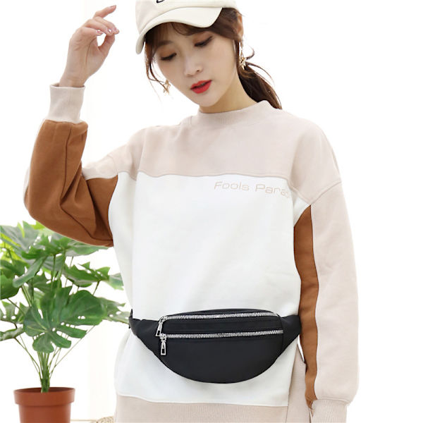 Midjeväska Fanny Pack Banana Fashion Travel Shoulder Pocket purple 30*8*13cm
