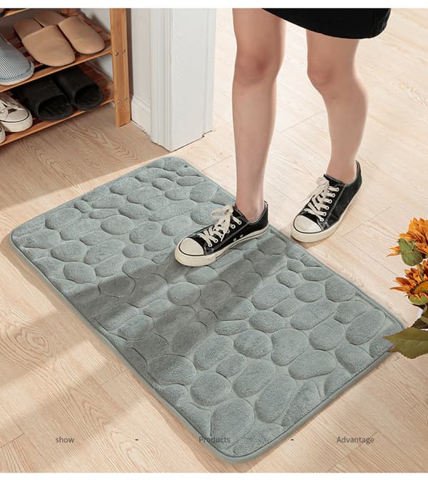 badrum slipmatta grey 50×80cm