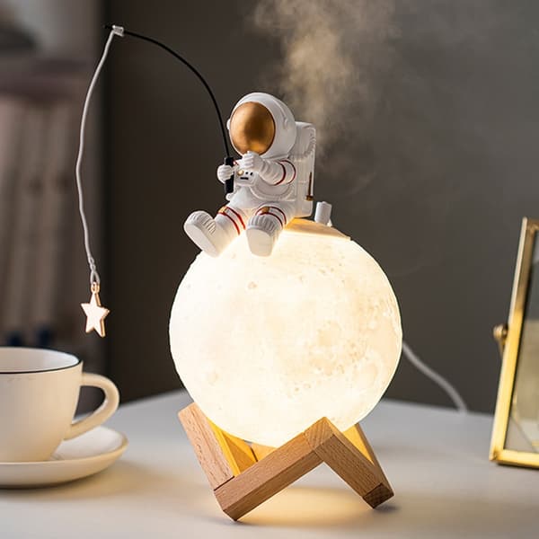 LED Moon Night Light Luftfuktare Heminredning 1set
