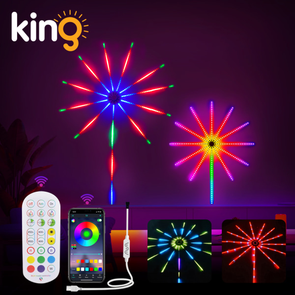 Lampor LED Strip Musik Färgbyte fjärrkontroll colorful 11 pcs