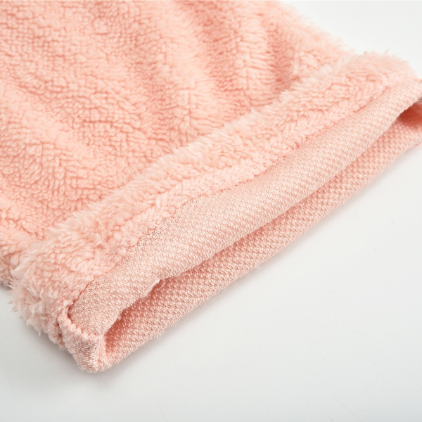 Varme fleecebukser til kvinder afslappet hjemmebukser Coral red double extra large