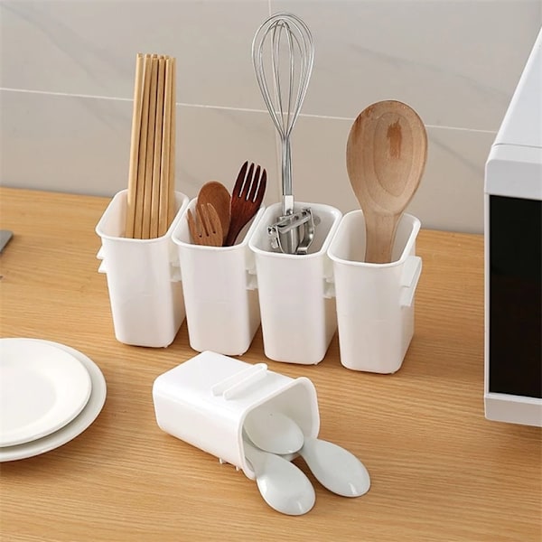 Förvaringsbox Kökshållare white 5pcs