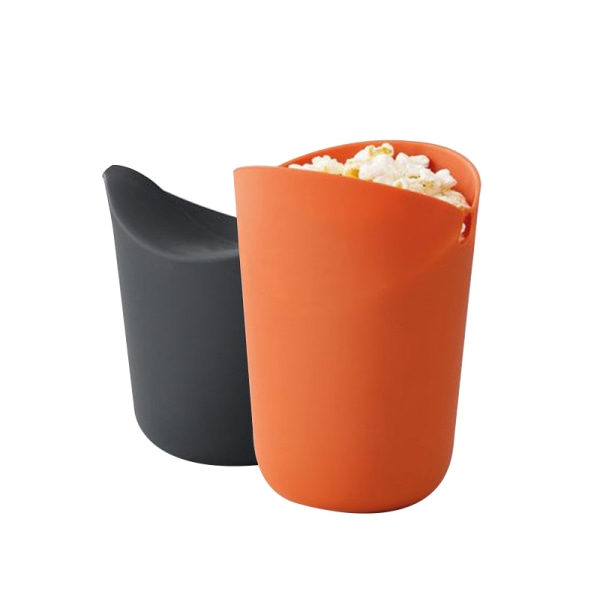 Mikrobølgeskål til foldbare popcorn orange