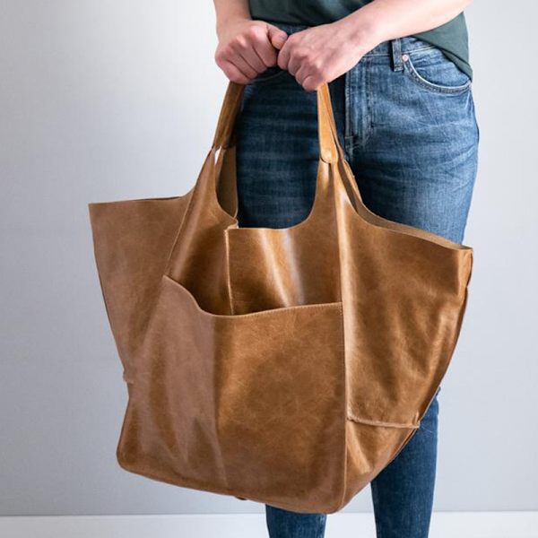 Casual Totes Taske Dame højkvalitets læderpung black 70cm X 28cm X 40cm