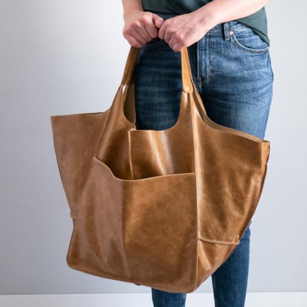 Casual Totes Taske Dame højkvalitets læderpung coffee 70cm X 28cm X 40cm